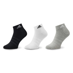 adidas Ponožky Kotníkové Unisex adidas Thin and Light Ankle Socks 3 Pairs IC1283 Sivá