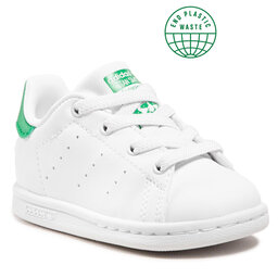 adidas Обувки adidas Stan Smith El I FX7528 Ftwwht/Ftwwht/Green