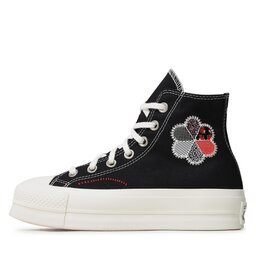 

Кеди Converse Ctas Lift Hi A05194C Black/Egret/Red, Чорний