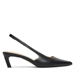 Calvin Klein Сандали Calvin Klein Ess Kitten Heel Sling Back HW0HW02641 Черен
