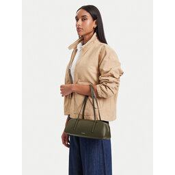 Calvin Klein Handtasche Calvin Klein Foil Logo Bauletto LV04F3636G Dunkelgrün