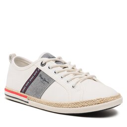 Pepe Jeans Espadrilky Pepe Jeans Maoui Tape PMS30917 White 800