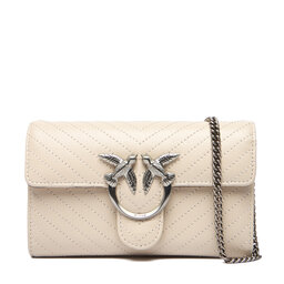 PINKO Táska PINKO Love One Wallet Light AI 25-26 PLTT 105344 A2JC Ekru