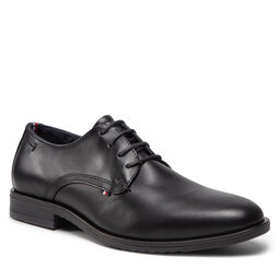 Tommy Hilfiger Nizki čevlji Tommy Hilfiger Core Lth Lace Up Shoe FM0FM03955 Black BDS