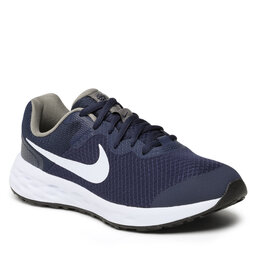 Nike Обувки Nike Revolution 6 Nn (GS) DD1096 400 Midnight Navy/White