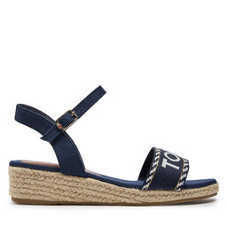 Tommy Hilfiger Εσπαντρίγιες Tommy Hilfiger Rope Wedge Sandal T3A7-33287-0890 Σκούρο μπλε