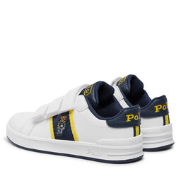 

Снікерcи Polo Ralph Lauren RL00597100 C White Smooth/Navy/Yellow W/ Preppy Bear Mens, Білий