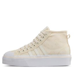 

Взуття adidas Nizza Platform Mid W GX8356 Cwhite/Cwhite/Ftwwht, Бежевий