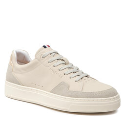Tommy Hilfiger Сникърси Tommy Hilfiger Premium Cupsole Sustainable Lea FM0FM04138 Ivory YBI