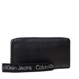 Calvin Klein Jeans Cartera grande para mujer Calvin Klein Jeans Ultralight Za W/Wristlet K60K608967 Black