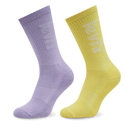 Levi's® Σετ 2 ζευγάρια ψηλές κάλτσες γυναικείες Levi's® 701224687 Yellow
