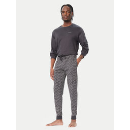 BOSS BOSS Pyjama Relax Long Set 50570566 Dunkelgrau Regular Fit