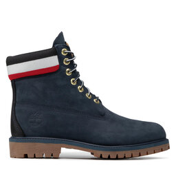 

Черевики туристичні Timberland 6''Prem Rubber TB0A2M590191 Navy Nubuck W/Red, Cиній