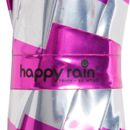 

Парасоля Happy Rain Long Ac Domeshape 40992 Metallic Stripes Silver/Berry, Рожевий