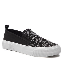 Calvin Klein Jeans Kedai Calvin Klein Jeans Skater Vulcanized Slip On Aop YM0YM00379 Black Aop 0GM