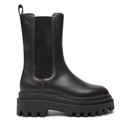 Calvin Klein Jeans Μποτάκια με λάστιχο Calvin Klein Jeans Flatform YW0YW01542 Καφέ