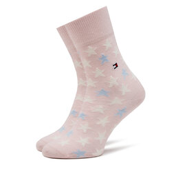

Набір з 2 пар високих шкарпеток unisex Tommy Hilfiger 100000816 Pink Combo 019, Рожевий