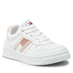 Tommy Hilfiger Sneakers Tommy Hilfiger Lo Cut Lace-Up T3A4-32143-1351 White/Pink X134