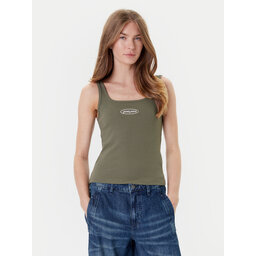 Guess Jeans Guess Jeans Marškinėliai W5YP35 KA0H1 Chaki Regular Fit