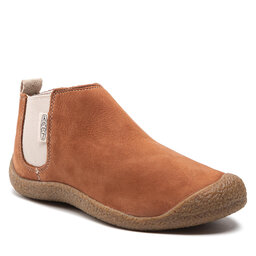 Keen Členková obuv s elastickým prvkom Keen Mosey Chelsea Leather 1026826 Tortoise Shell/Birch