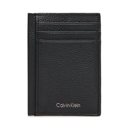 Calvin Klein Estuche para tarjetas de crédito Calvin Klein Foil Emboss Ns Card Case LV04D1061G Negro