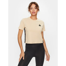 Kappa Kappa Camiseta 313021 Beis Relaxed Fit