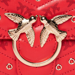 

Сумка Pinko Love Mini Soft Eyelets Cl PE 20 PLTT 1P21NQ Y66P Red R24, Червоний