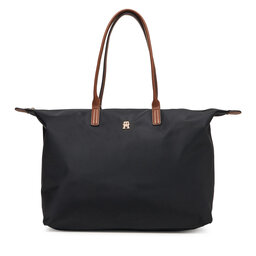 Tommy Hilfiger Handtasche Tommy Hilfiger Popette Maxi Tote AW0AW17996 Schwarz
