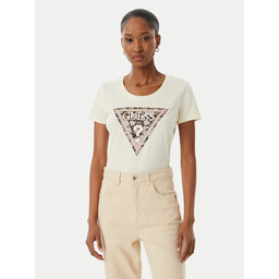 Guess Guess T-Shirt W6RI32 J1314 Écru Regular Fit
