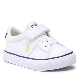 Polo Ralph Lauren Textilskor Polo Ralph Lauren Sayer Ps RF104093 White Recycled Canvas/Navy/Citron w/ Citron PP
