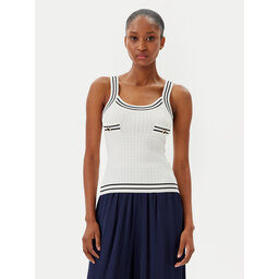 Fracomina Fracomina Marškinėliai FR25ST4011K52401 Écru Slim Fit