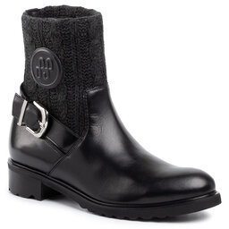 Solo Femme Polokozačky Solo Femme 39917-03-I12/000-02-00 Černá