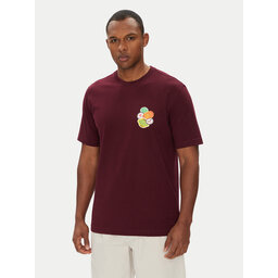 adidas adidas T-Shirt JW2976 Dunkelrot Loose Fit