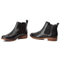 

Челсі Clarks Taylor Shine 261119654 Black Leather, Чорний