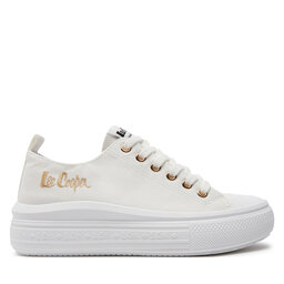 Lee Cooper Sneakers aus Stoff Lee Cooper LCW-24-44-2462LA White/Gold