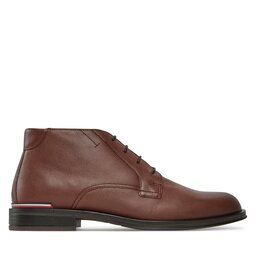 Tommy Hilfiger Trzewiki Tommy Hilfiger Core Rwb Hilfiger Lth L Boot FM0FM04804 Brązowy
