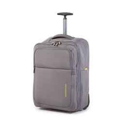 Mandarina Duck Mała Materiałowa Walizka Mandarina Duck Smile&Go P10JNV05 Steel