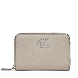 Calvin Klein Mały Portfel Damski Calvin Klein Minimal Monogram Med Za K60K611500 Stone CI2