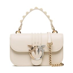 Pinko Handtasche Pinko Love Bell Mini H PE 23 PLTT 100620 A0O1 Bianco Seta/Shiny Z14U