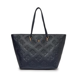 Tommy Hilfiger Torebka Tommy Hilfiger Th Refined Tote Mono AW0AW15726 Space Blue DW6