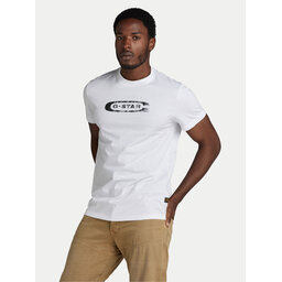 G-Star Raw G-Star Raw Camiseta Distressed D24365-336 Blanco Regular Fit
