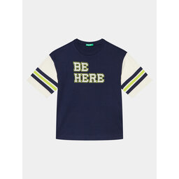 United Colors Of Benetton United Colors Of Benetton Camiseta 3096C10HD Azul marino Oversize