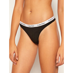 Calvin Klein Underwear Calvin Klein Underwear Στρίνγκ 0000D1617E Μαύρο