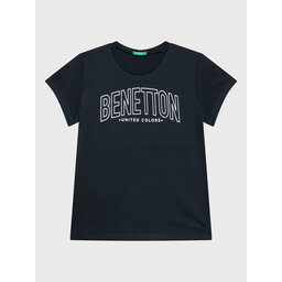 United Colors Of Benetton United Colors Of Benetton T-Shirt 3096C10C8 Μαύρο Regular Fit