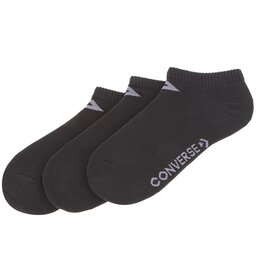 Converse Комплект 3 чифта къси чорапи дамски Converse E751B-3009 Черен