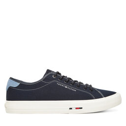 Tommy Hilfiger Tenisky Tommy Hilfiger Hi Vulc Street Canvas FM0FM05515 Tmavomodrá