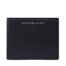 Tommy Hilfiger Голям мъжки портфейл Tommy Hilfiger Th Bus Leather Mini Cc Wallet AM0AM10981 BDS