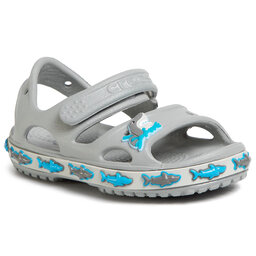 Crocs Sandali Crocs Fl Shark Band Sandal B 206365 Light Grey