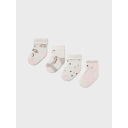 Mayoral Set di 4 paia di calzini lunghi da bambini Mayoral 9759 Rosa