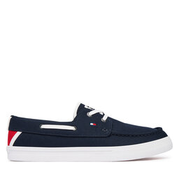 Tommy Hilfiger Sneakers aus Stoff Tommy Hilfiger Th Boat Vulc Sneaker Canvas FM0FM05877 Dunkelblau